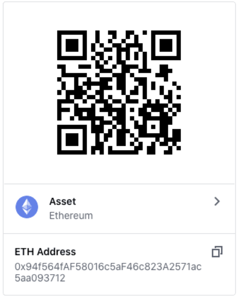 QR Code for donating Ethereum to YFC